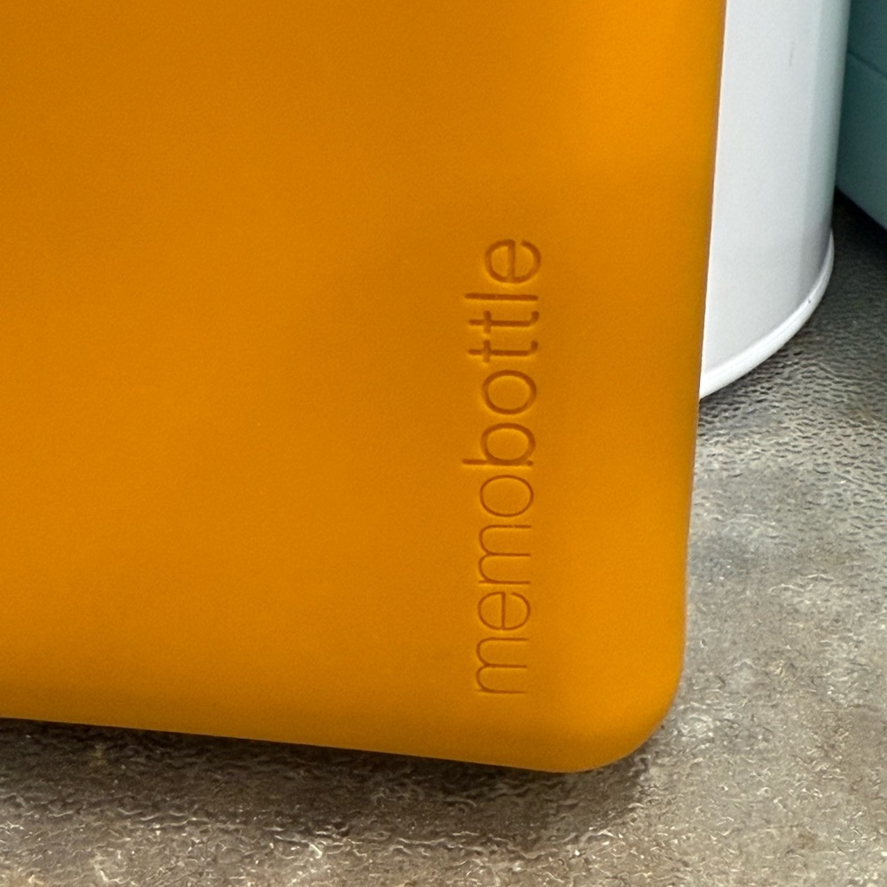 Memobottle Bold Orange Water Bottle A6